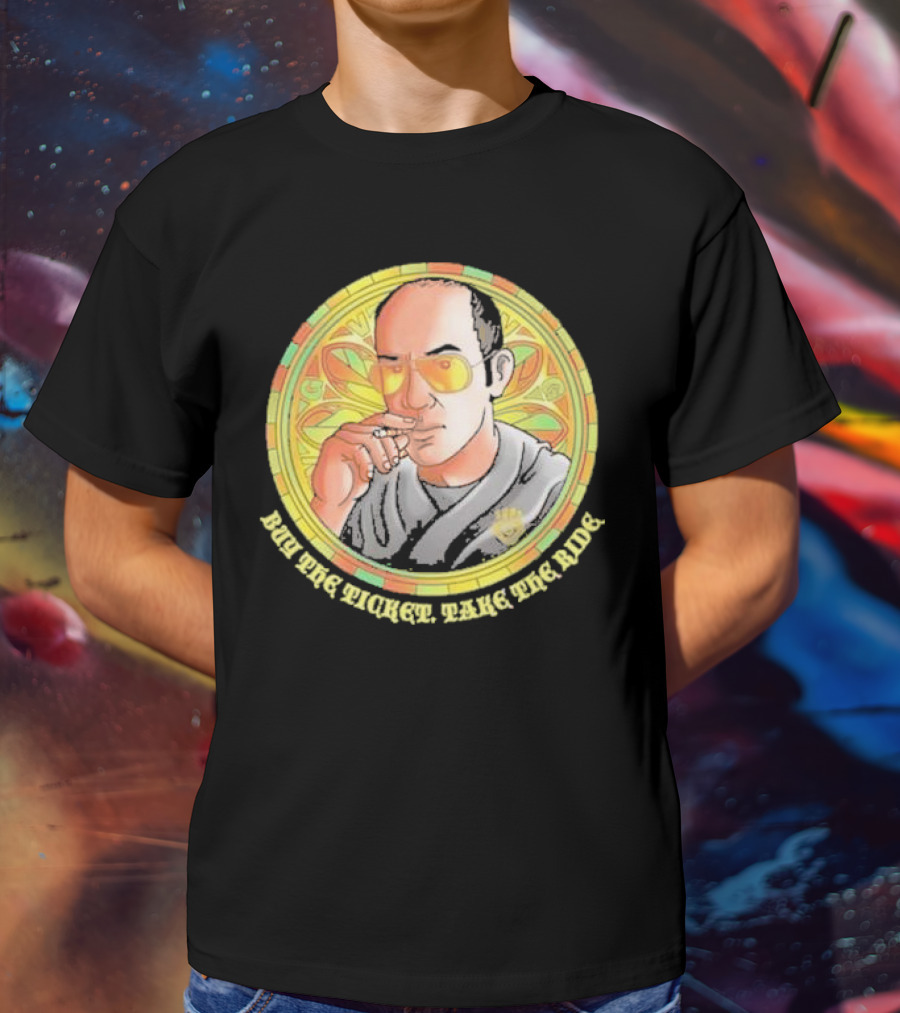 Patron Saint Series Buy The Ticket Take The Ride Hunter S. Thompson Iconic T-Shirt