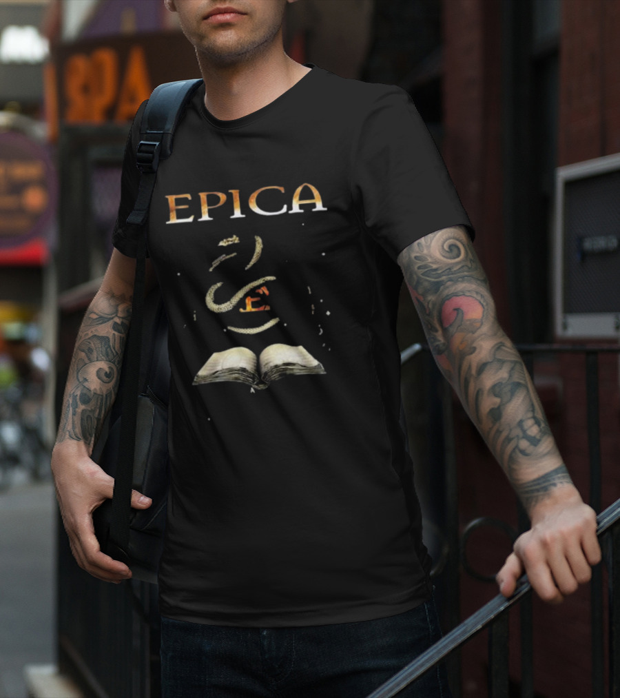 Epica Kingdom Of Heaven Open Book And Snake T-Shirt