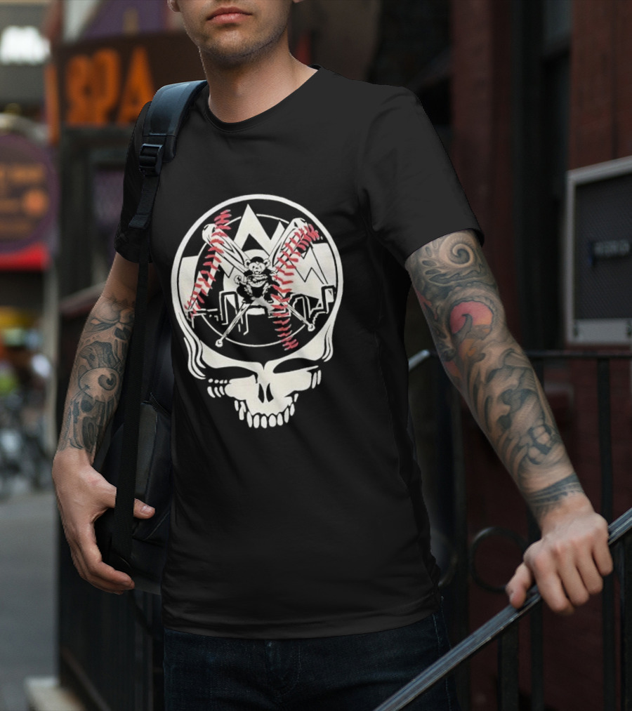 Grateful Dead Steal Your Face Colorado Rockies MLB Collaboration T-Shirt