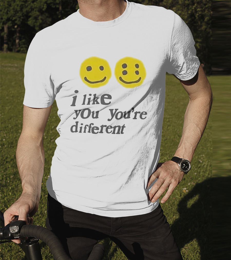 Cactus Plant Flea Market I Like You You're Different Smiley Faces T-Shirt