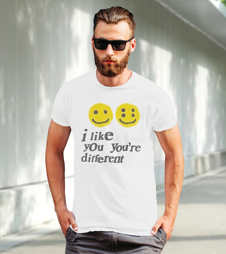 Cactus Plant Flea Market I Like You You're Different Smiley Faces T-Shirt