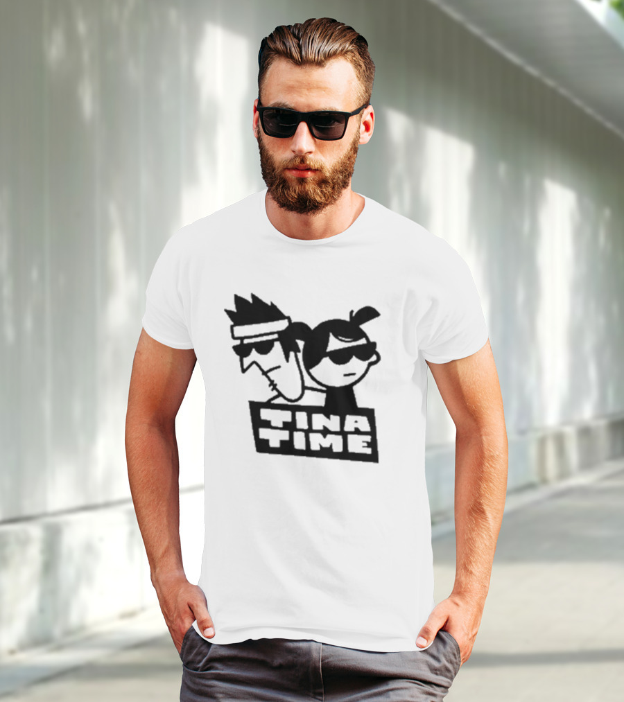 Tina Time Cool Cartoon Duo With Sunglasses T-Shirt