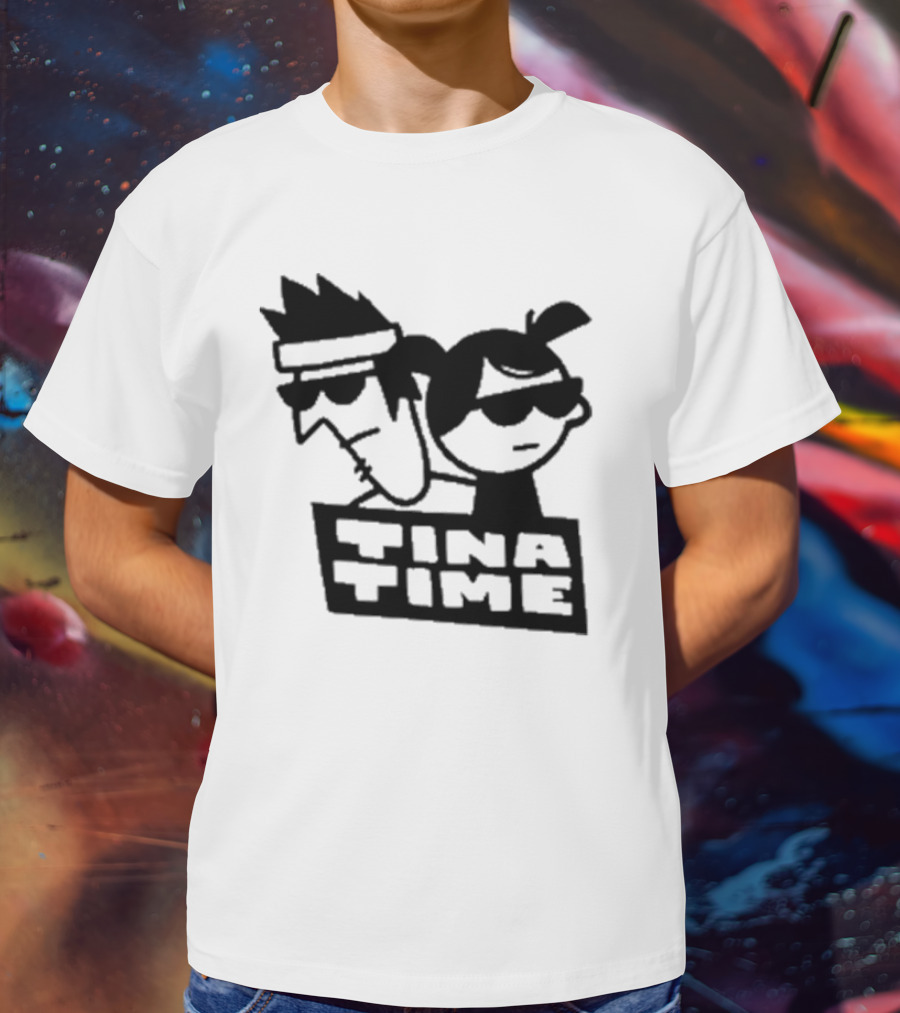 Tina Time Cool Cartoon Duo With Sunglasses T-Shirt