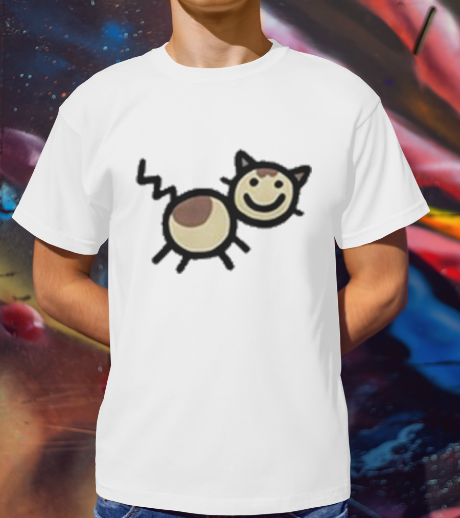Mummy Joe Cheese Puff Cat Drawing T-Shirt