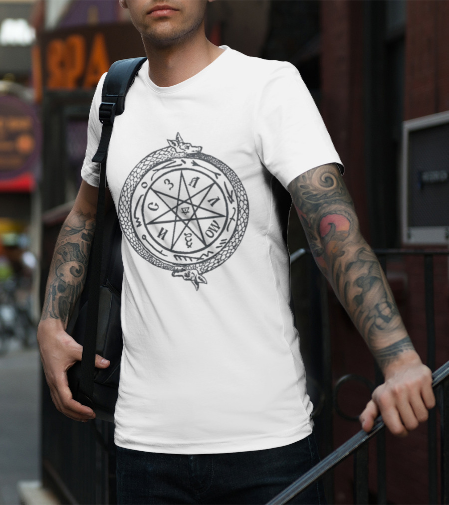 Nosferatu Orlok’s Sigil Ouroboros Pentagram Comfort Colors T-Shirt