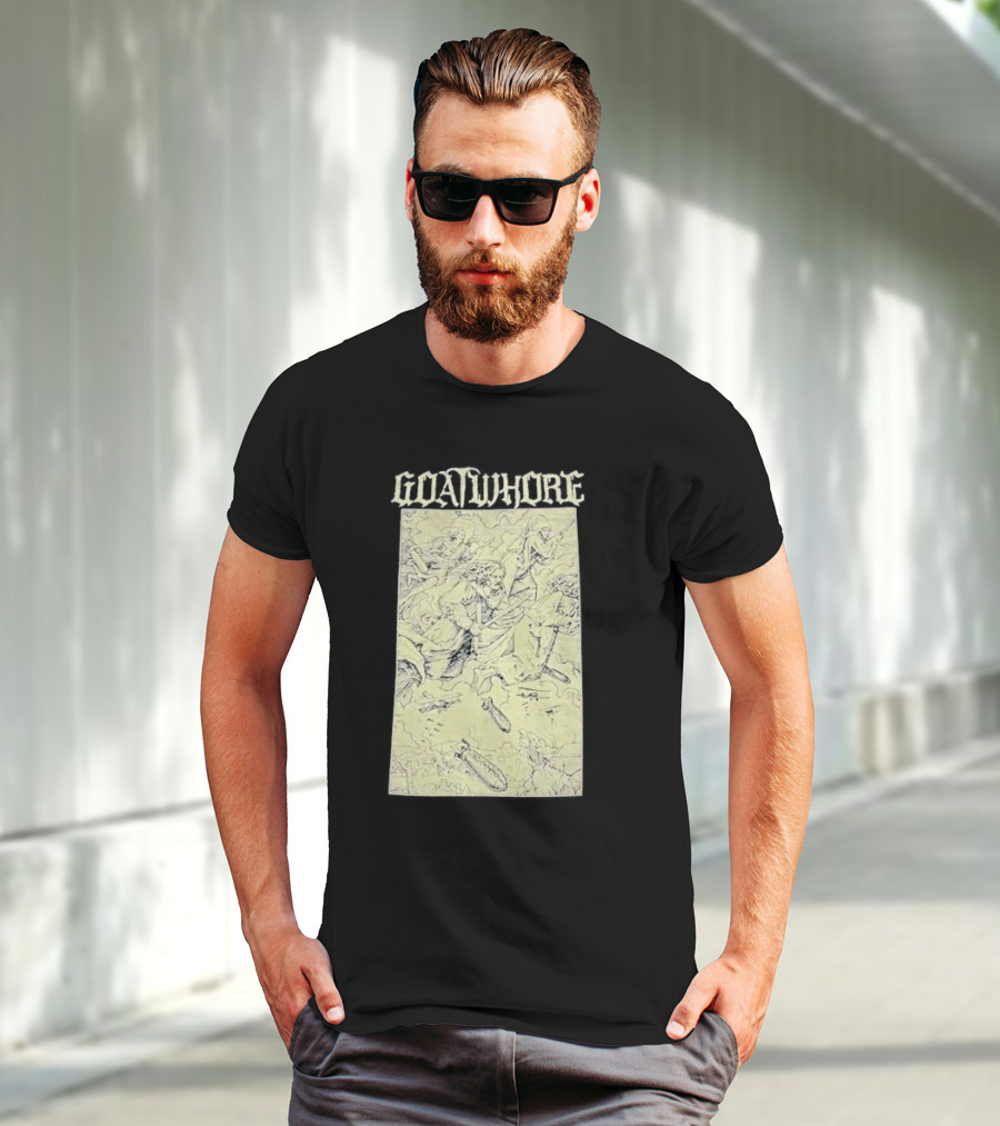 Goatwhore Band Illustration With Mythical Figures And Creatures T-Shirt