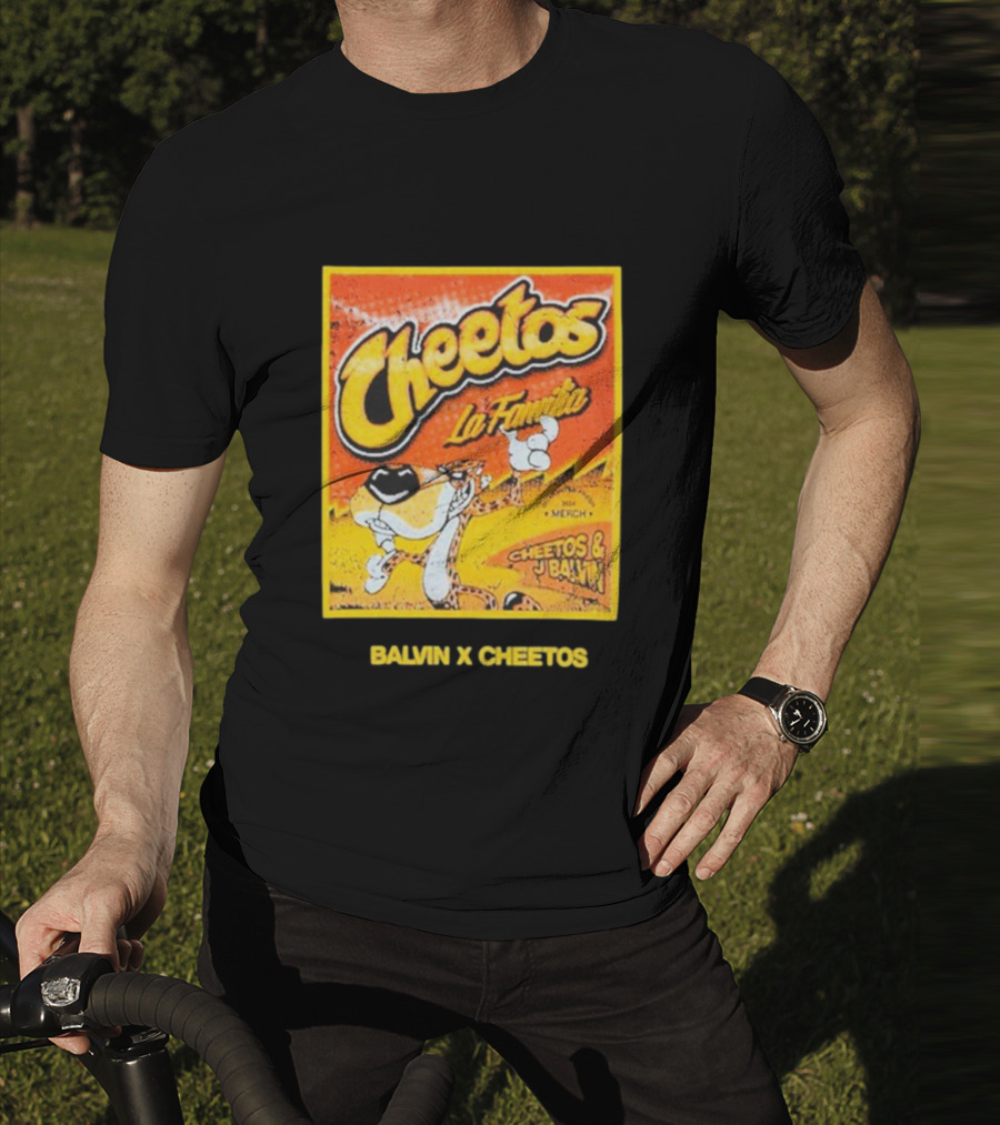 Cheetos La Familia Merch Balvin X Cheetos Collaboration T-Shirt