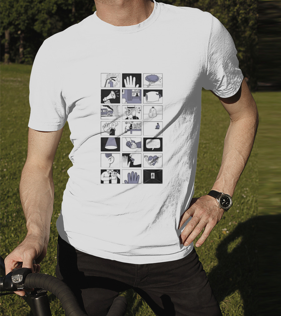 Fingertips: Visual Storyboard Of Hand Motifs And Everyday Life T-Shirt