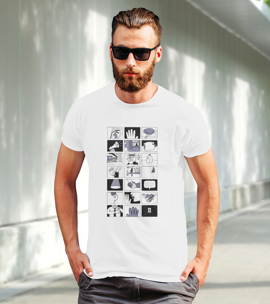 Fingertips: Visual Storyboard Of Hand Motifs And Everyday Life T-Shirt