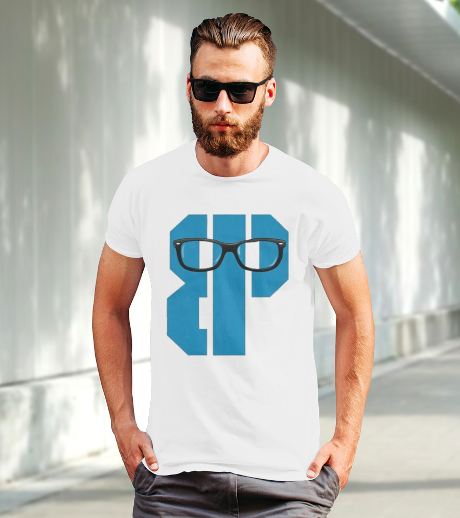 Projects X Weezer Framed Blue Block With Glasses T-Shirt