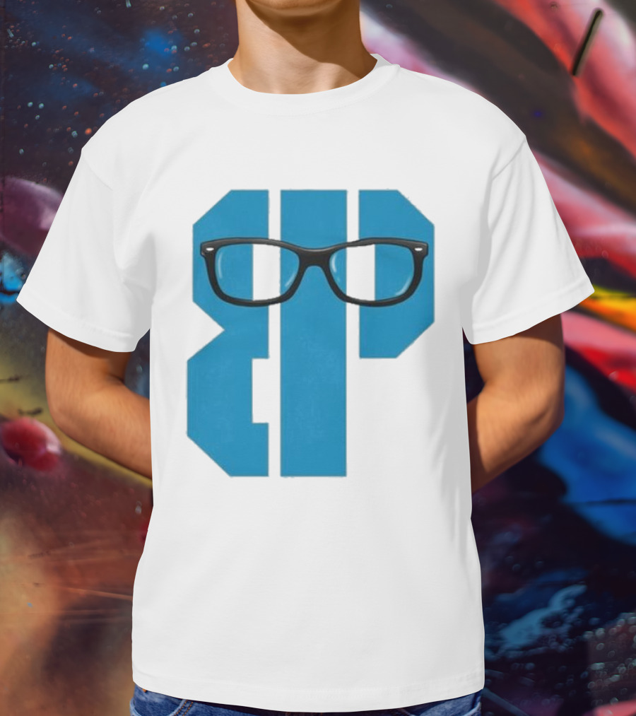 Projects X Weezer Framed Blue Block With Glasses T-Shirt