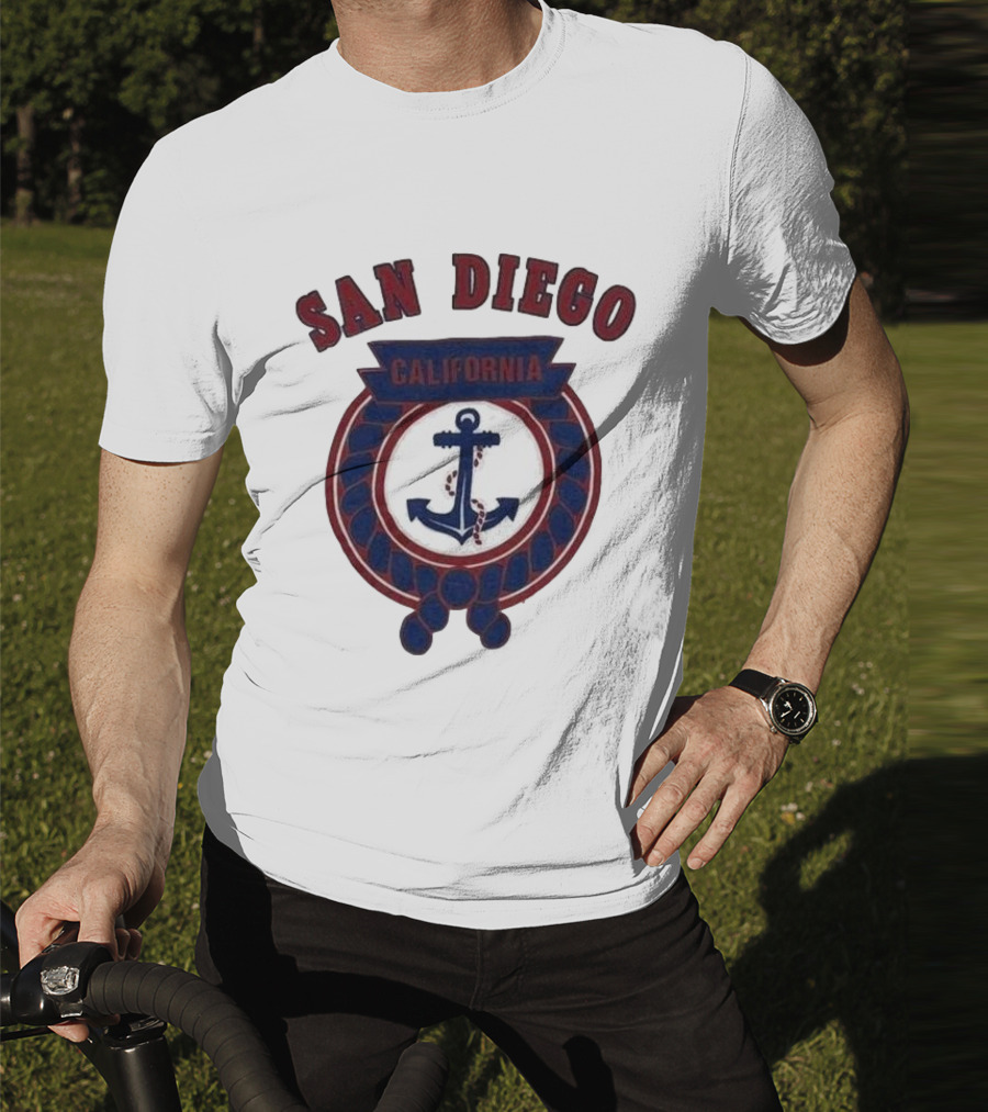 San Diego California Anchor Emblem T-Shirt