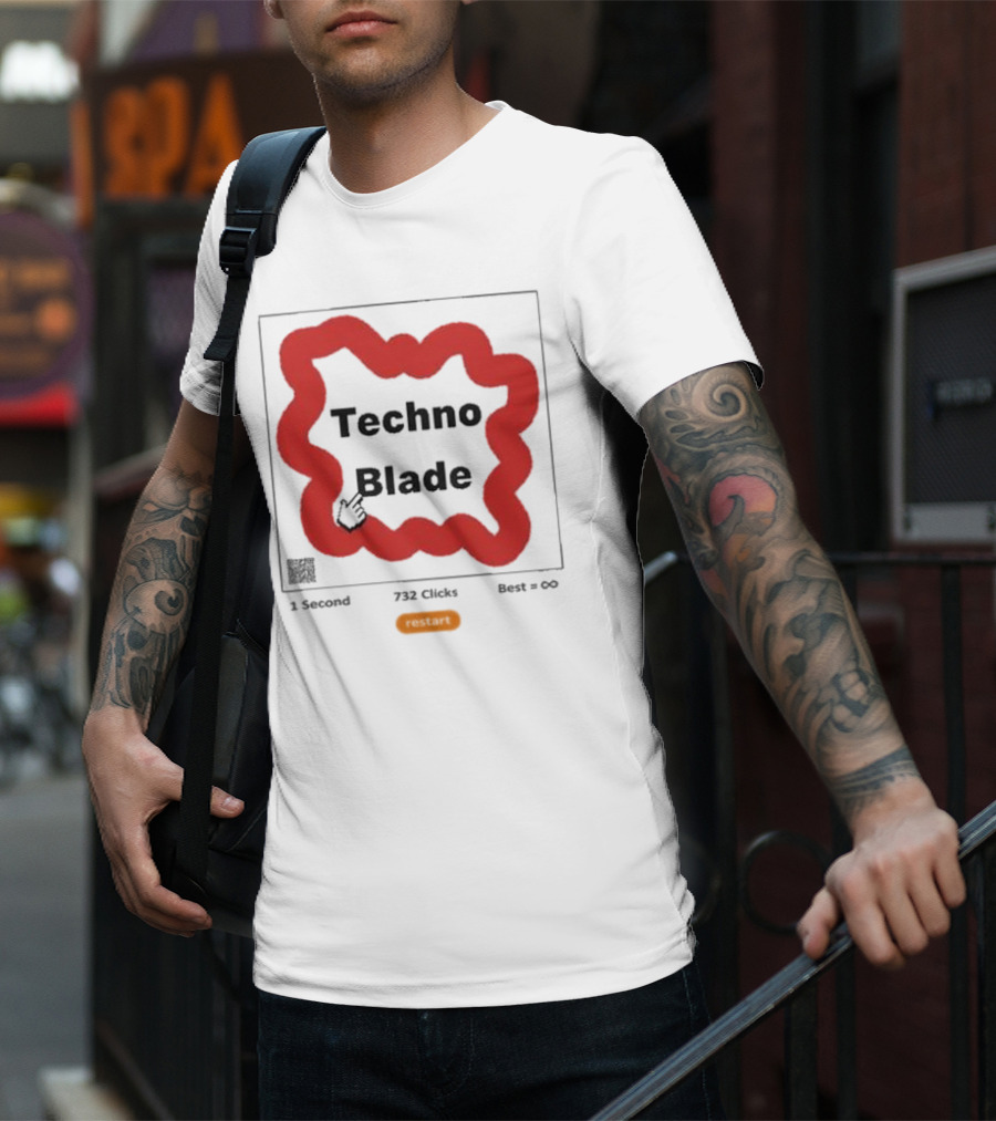 Technoblade 1 Second 732 Clicks Best Infinity Restart T-Shirt