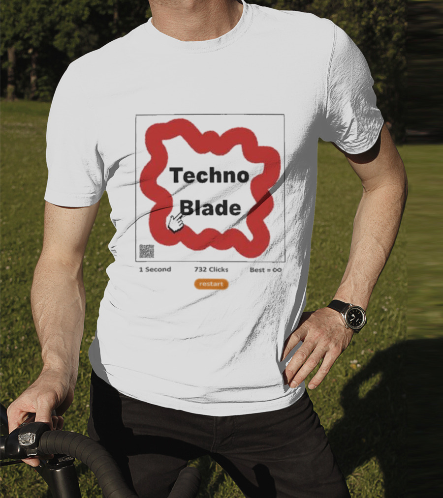 Technoblade 1 Second 732 Clicks Best Infinity Restart T-Shirt