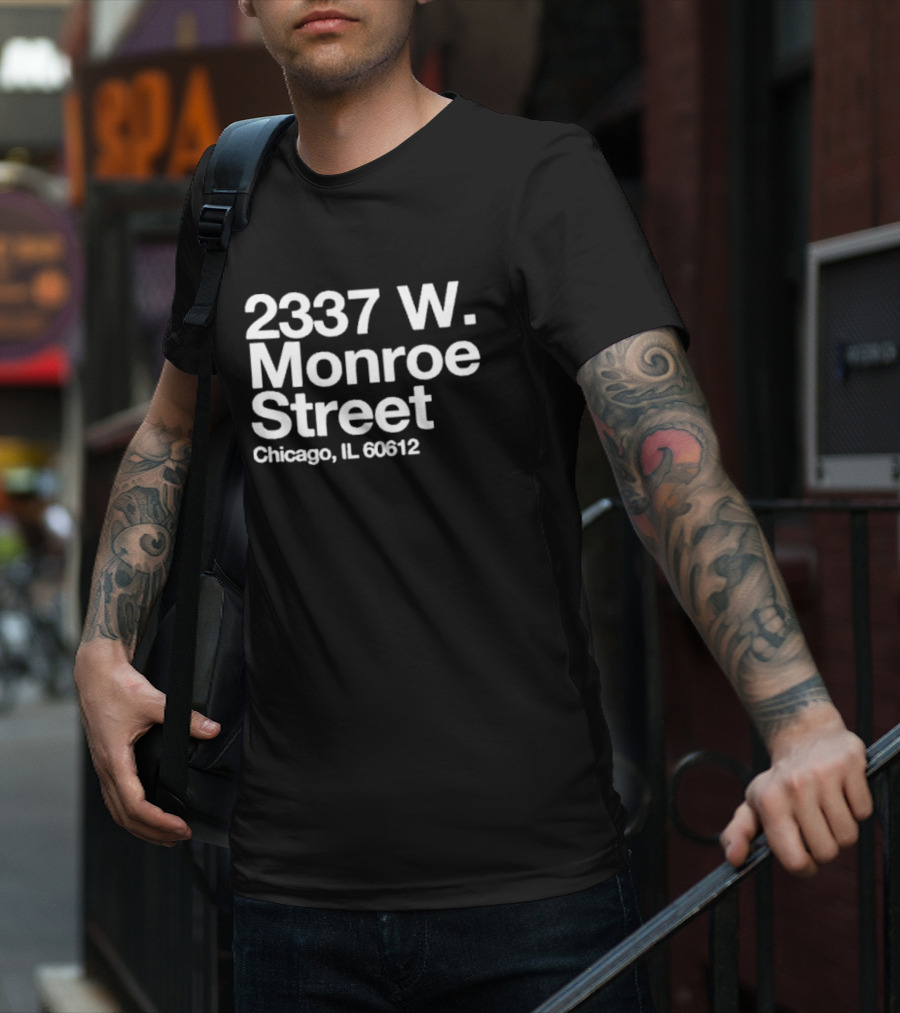 2337 W Monroe Street Chicago IL 60612 Black Panther Party Fred Hampton House T-Shirt