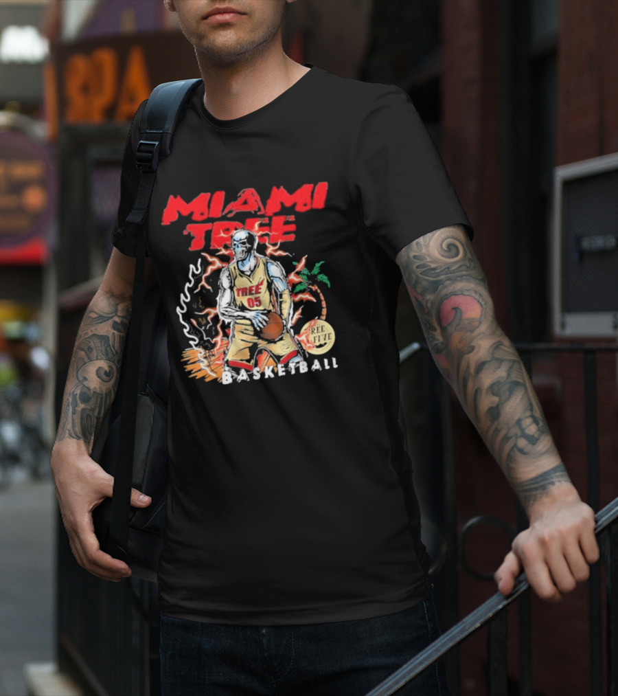 MIAMI TREE TREE 05 REE FIVE BASKETBALL T-Shirt