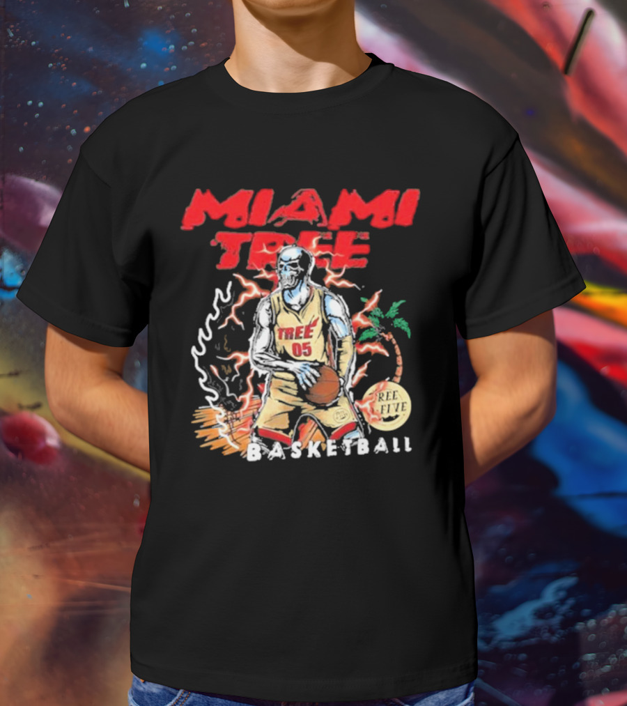 MIAMI TREE TREE 05 REE FIVE BASKETBALL T-Shirt