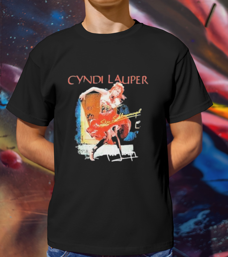 Cyndi Lauper She's So Unusual Retro Album T-Shirt