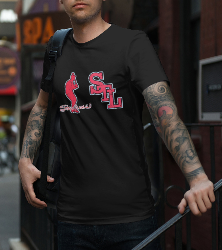 Stan Musial STL Stance Slab T-Shirt