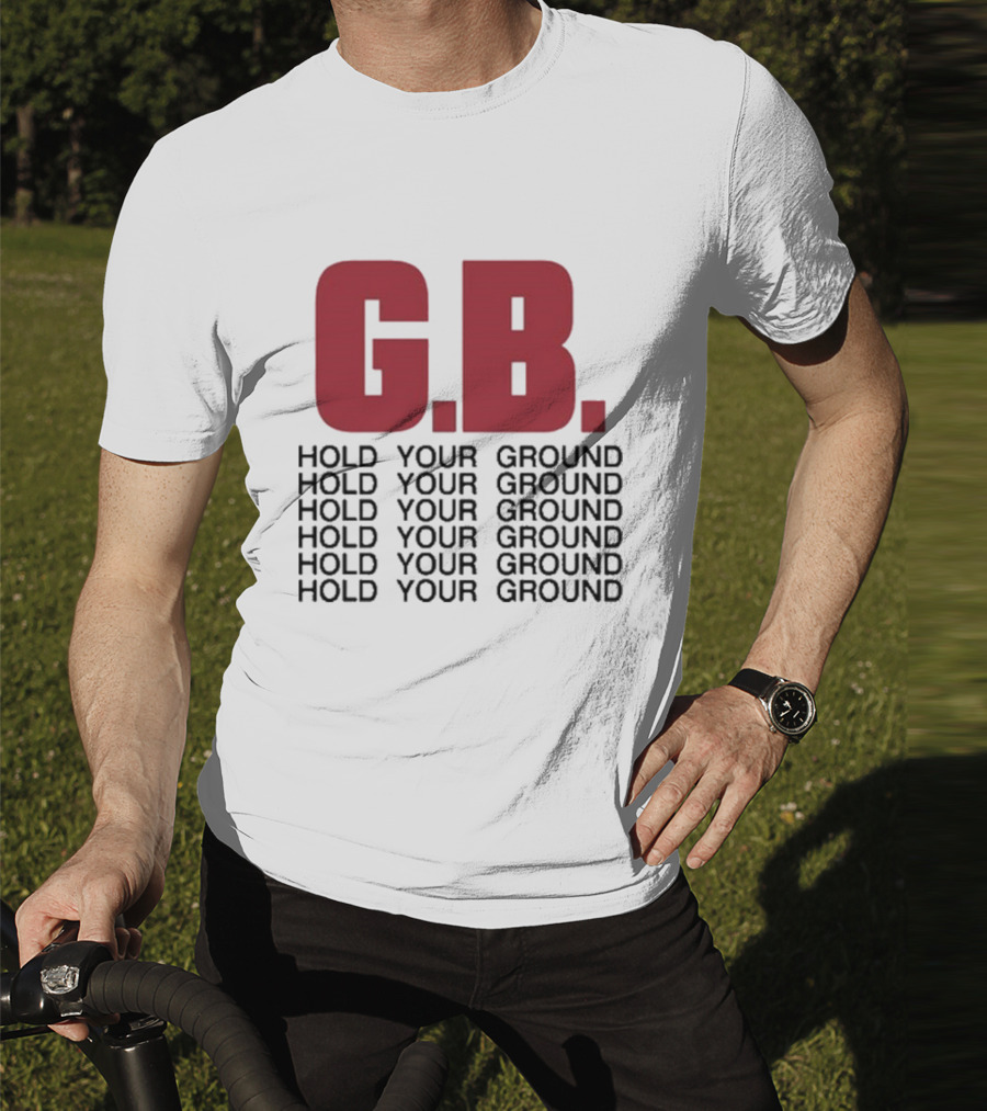 Gorilla Biscuits G.B. Hold Your Ground Hold Your Ground Repeated Text T-Shirt