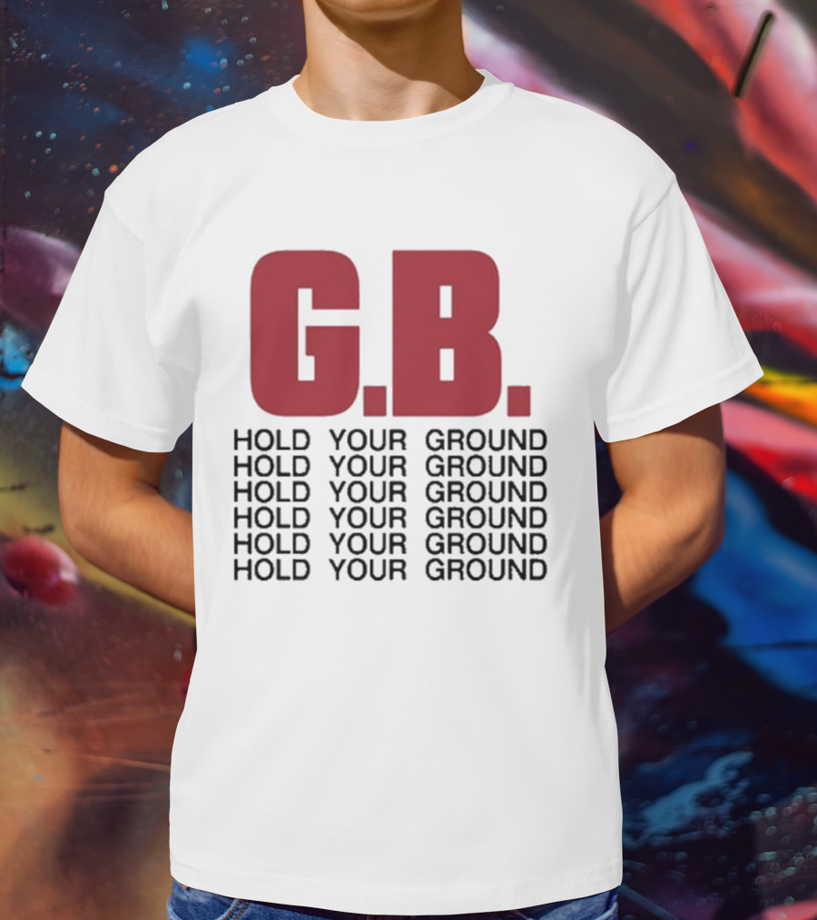 Gorilla Biscuits G.B. Hold Your Ground Hold Your Ground Repeated Text T-Shirt