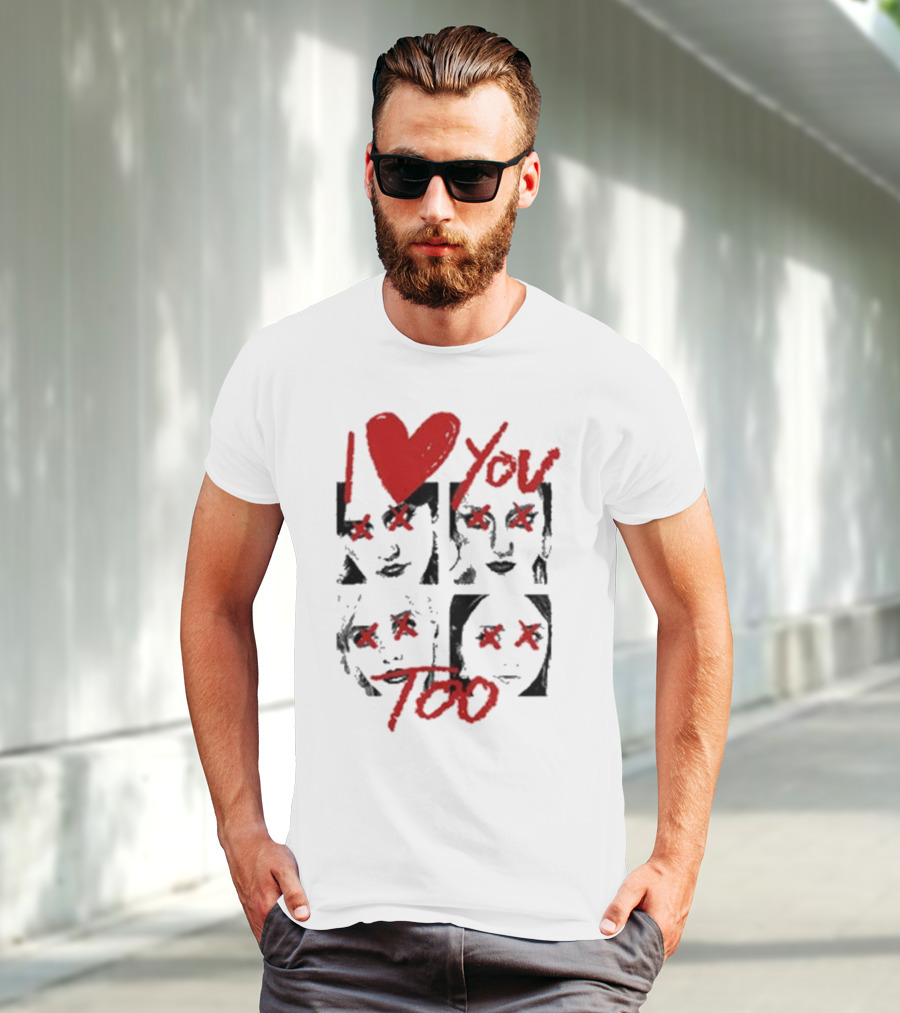 Teen Jesus And The Jean Teasers I Love You Too Eyes Crossed T-Shirt