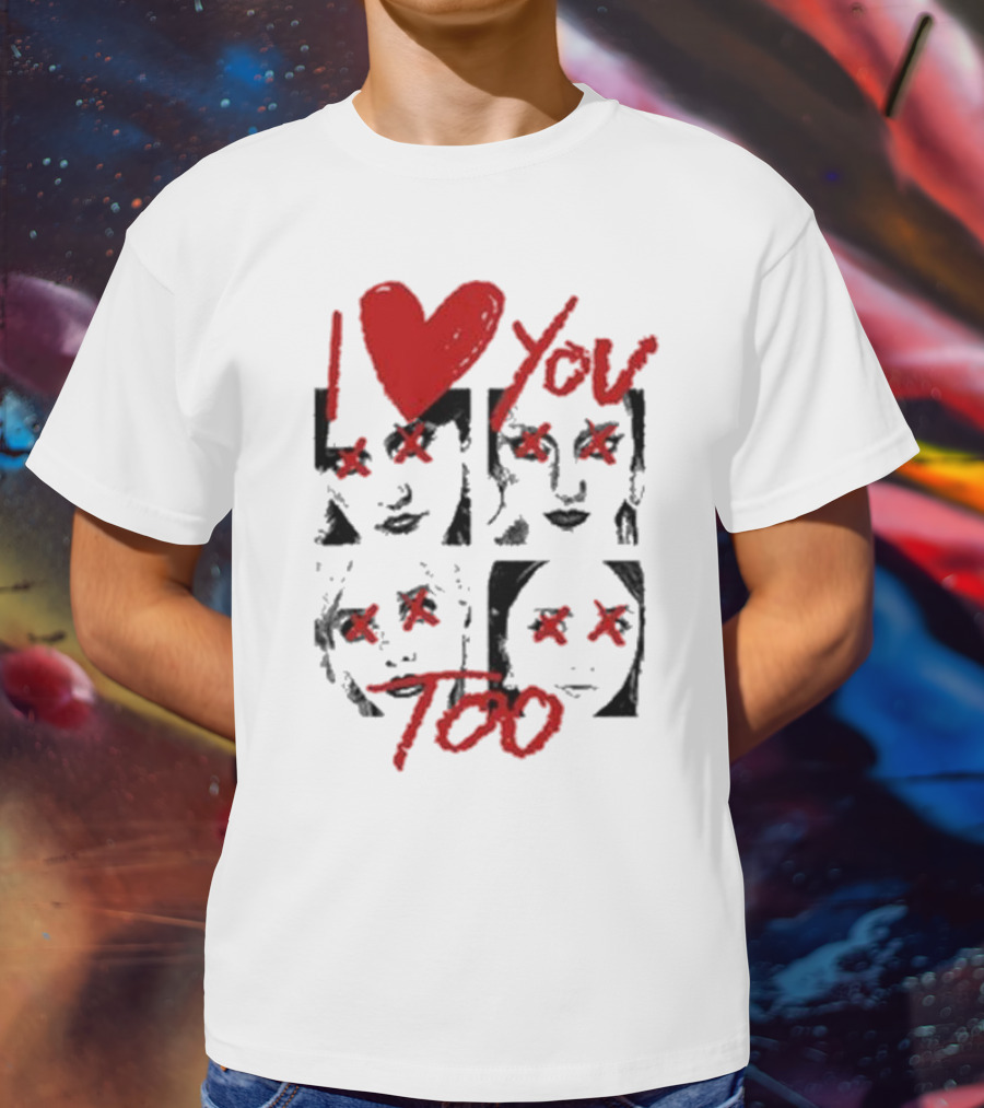 Teen Jesus And The Jean Teasers I Love You Too Eyes Crossed T-Shirt