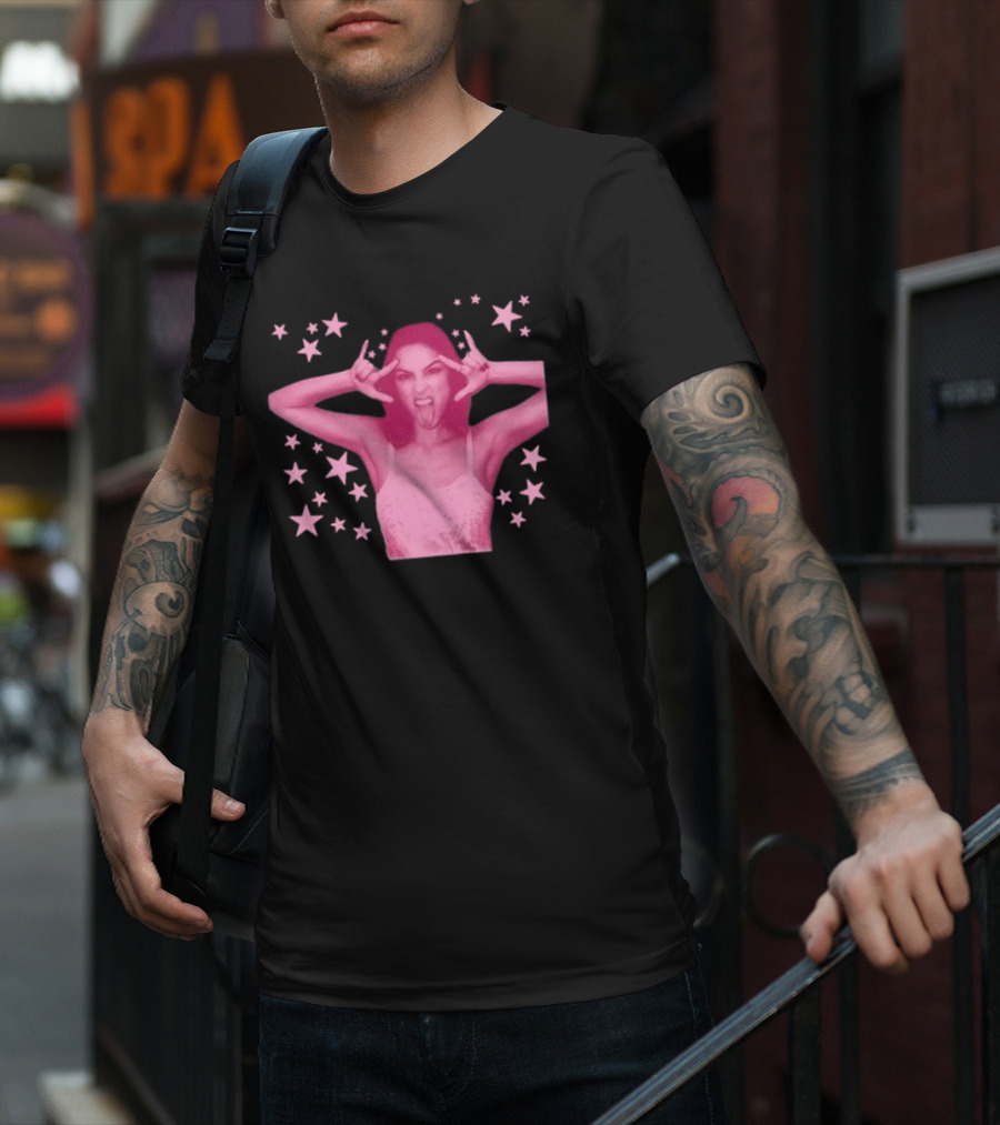 Olivia Rodrigo Spotify Wrapped Stars Pink Aesthetic T-Shirt