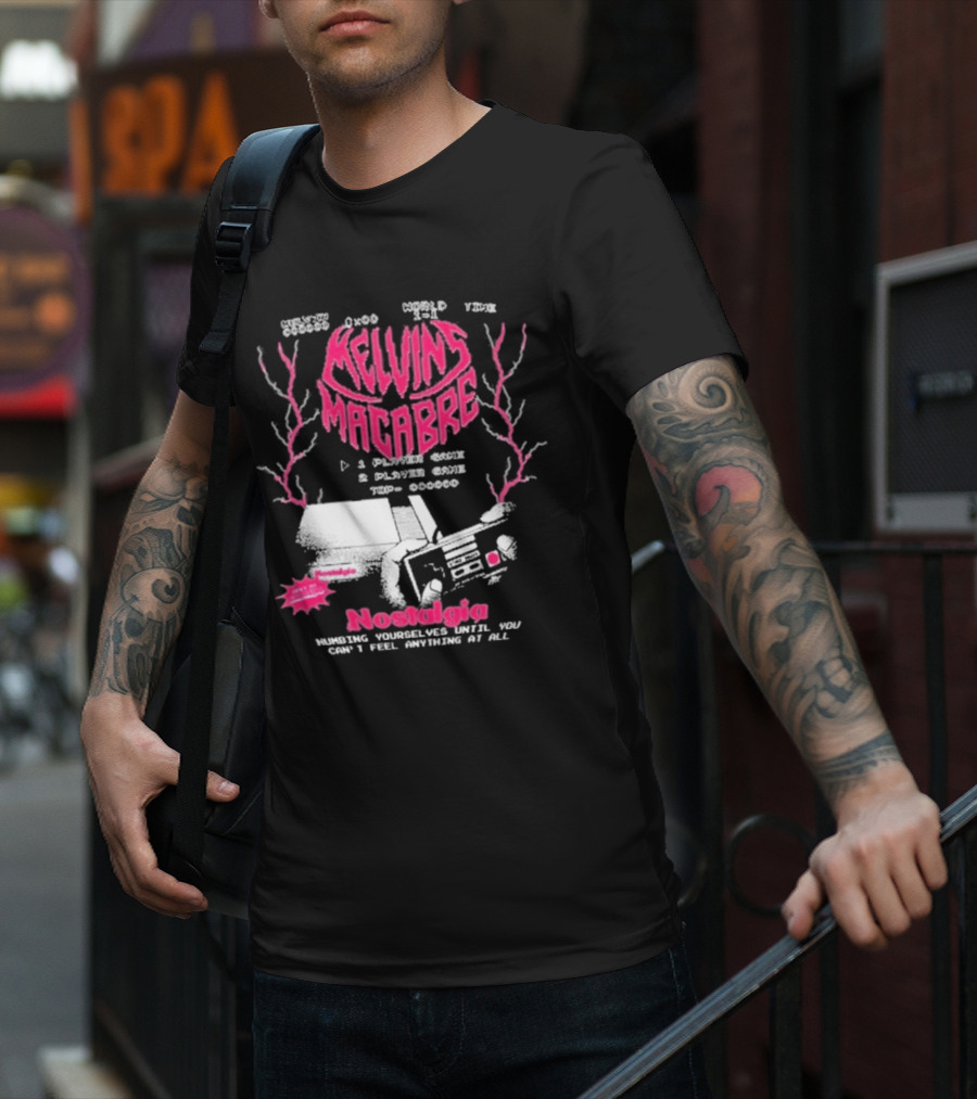 Melvins Macabre Nostalgia Numbing Yourself World View Meatcanyon 1 Player 2 Player Game 000000 T-Shirt