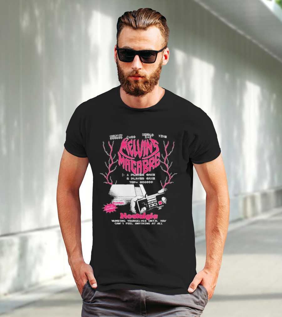 Melvins Macabre Nostalgia Numbing Yourself World View Meatcanyon 1 Player 2 Player Game 000000 T-Shirt