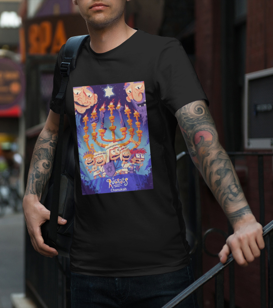 Mondo Debuts A Rugrats Chanukah With Menorah Adventure T-Shirt