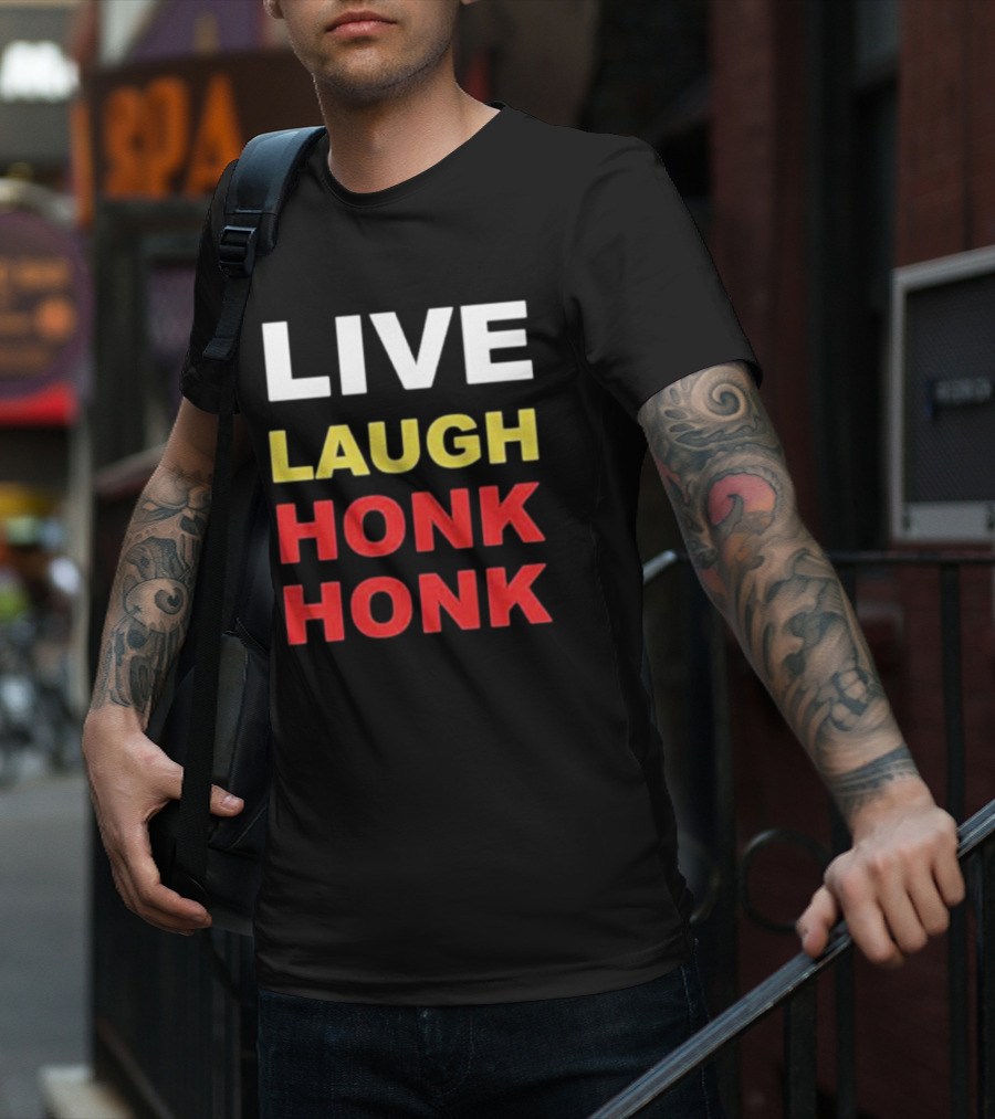 Tank Ledger Live Laugh Honk Honk Funny Clown Meme T-Shirt