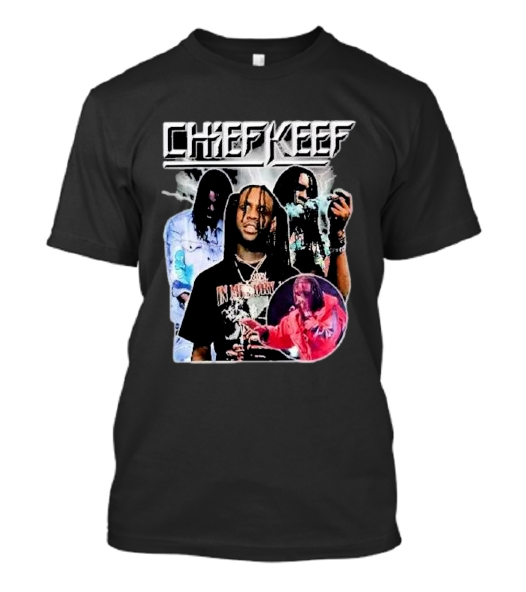 Chief Keef Collage Smoke And Red T-Shirt