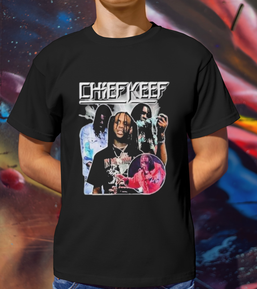 Chief Keef Collage Smoke And Red T-Shirt