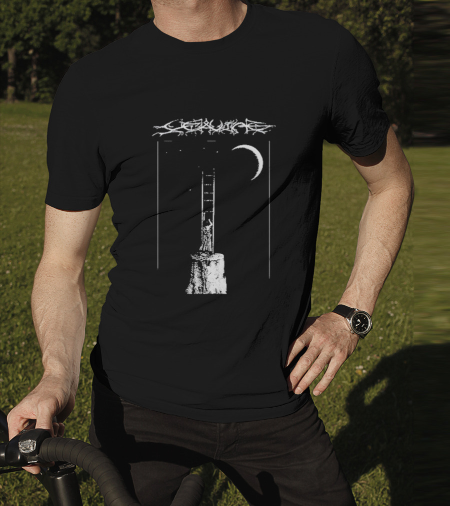 De Leaving Gildan Softstyle Ladder To Crescent Moon T-Shirt