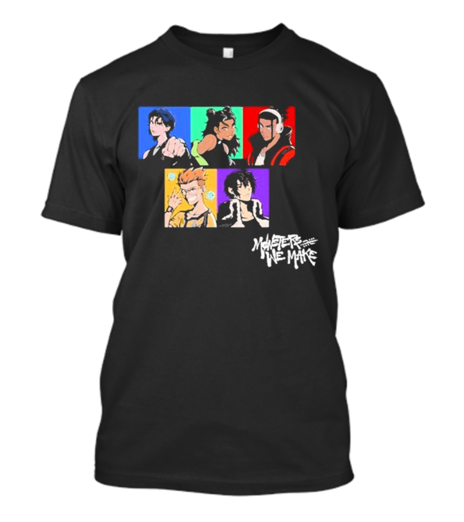 Monsters We Make Colorful Character Portraits T-Shirt