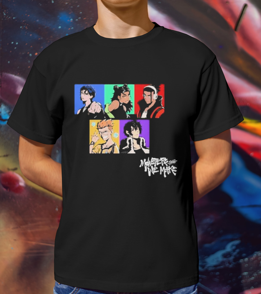 Monsters We Make Colorful Character Portraits T-Shirt