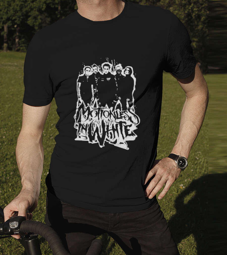 Motionless In White Band Members Paint Splatter T-Shirt