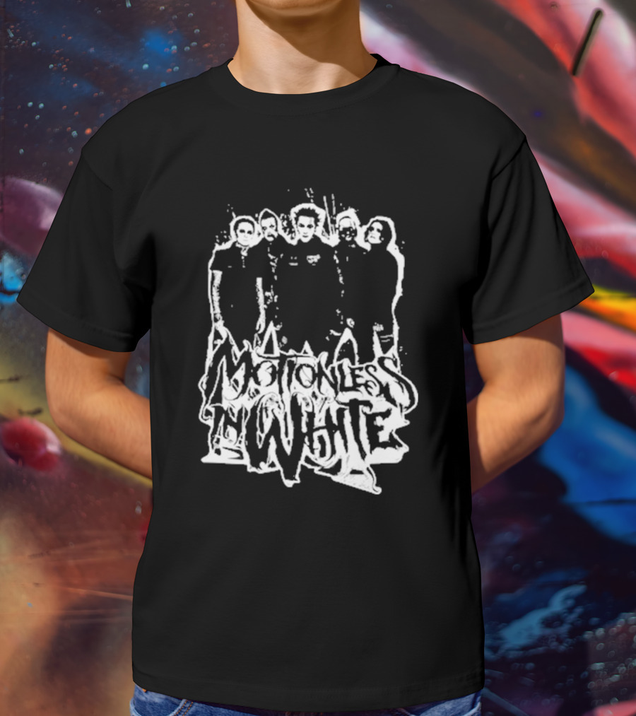 Motionless In White Band Members Paint Splatter T-Shirt