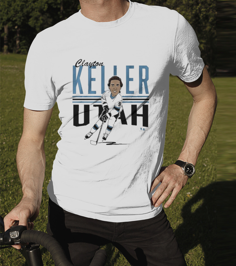 Clayton Keller Utah Center Ice Caricature T-Shirt