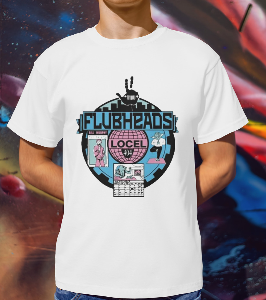 Flubheads Bill Murphy Locel 404 Retro Robot T-Shirt