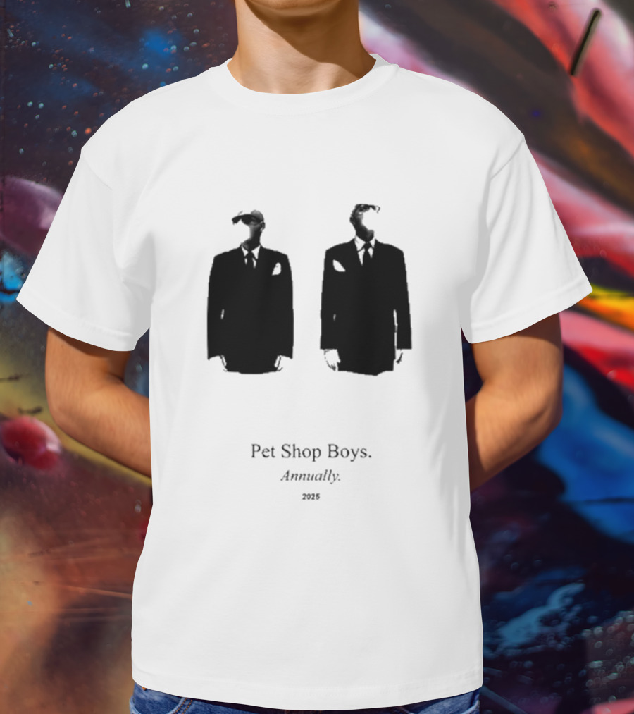Pet Shop Boys Annually 2025 Black Suit T-Shirt