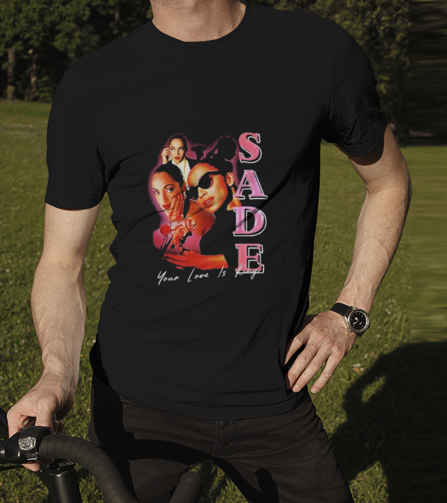 Sade Your Love Is King Homage Deluxe Retro Collage T-Shirt