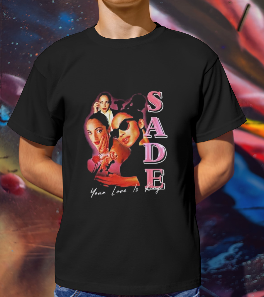 Sade Your Love Is King Homage Deluxe Retro Collage T-Shirt
