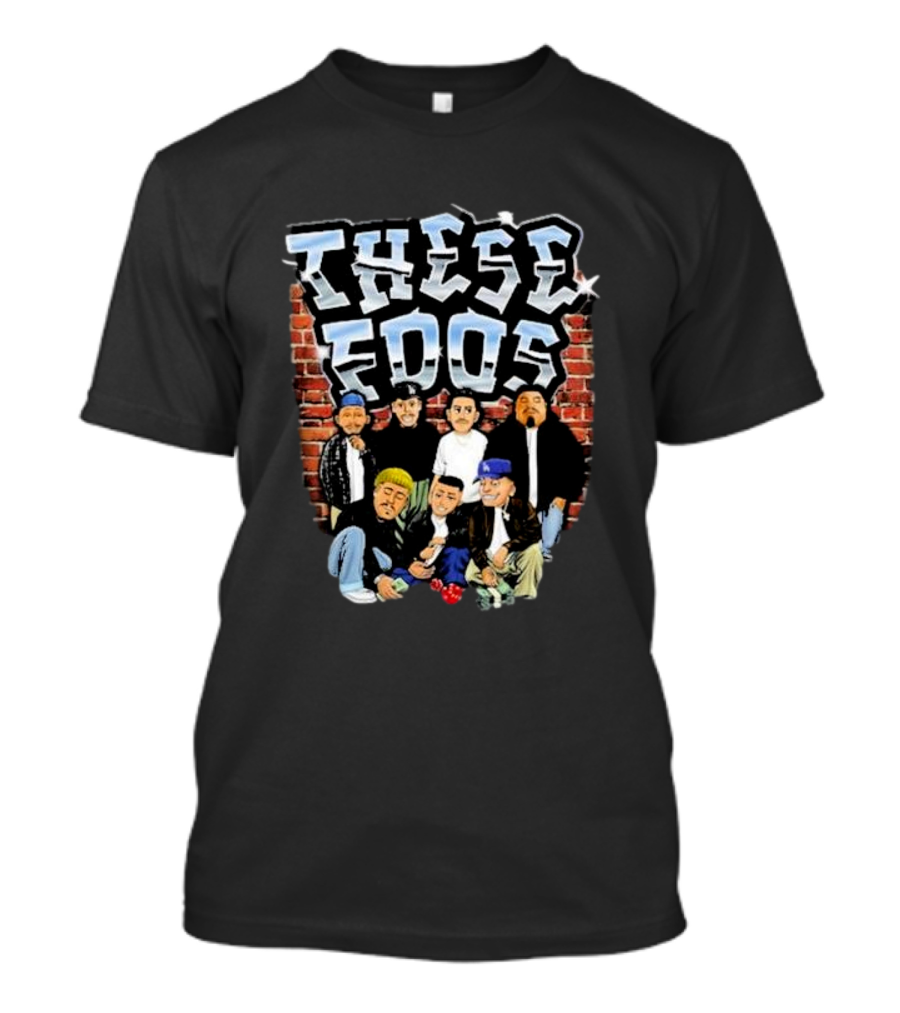 These Foos Homies Urban Street Style Characters 90s Graffiti Vibe T-Shirt