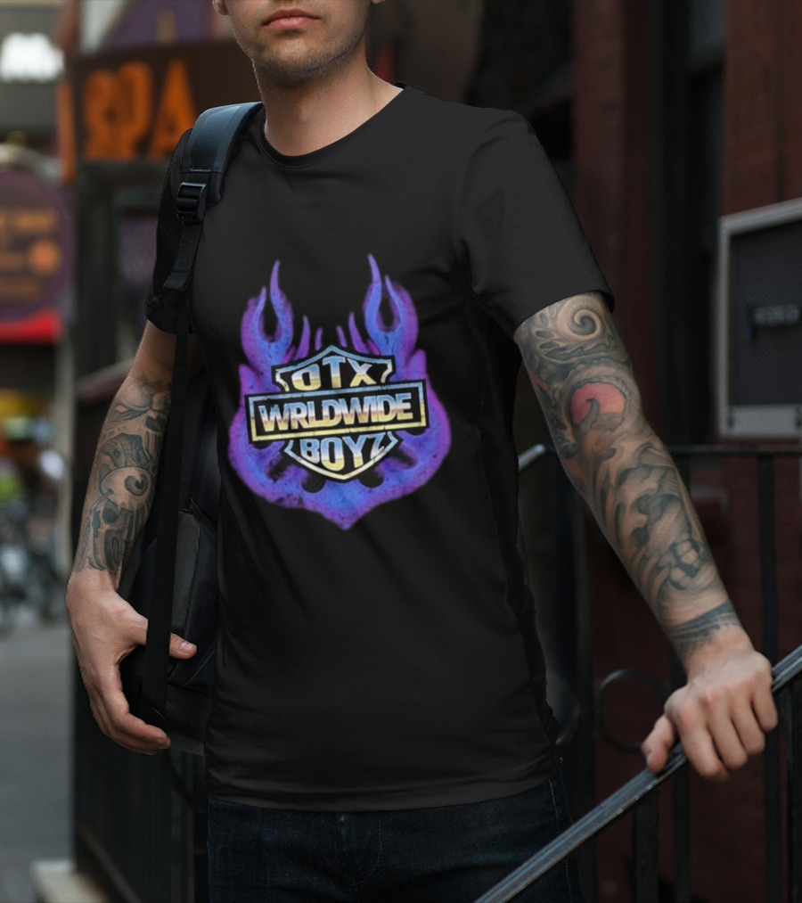 Geezyworld Otx Wrldwide Boyz Flame T-Shirt
