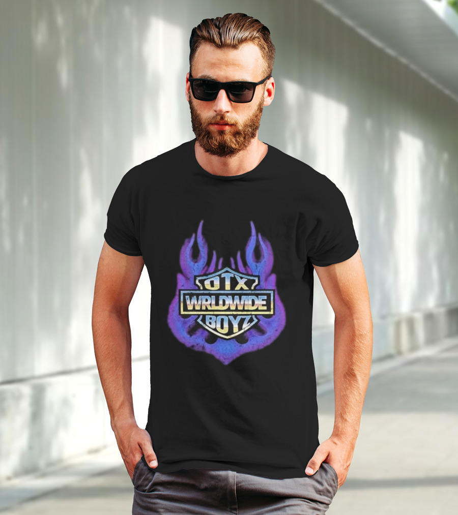 Geezyworld Otx Wrldwide Boyz Flame T-Shirt