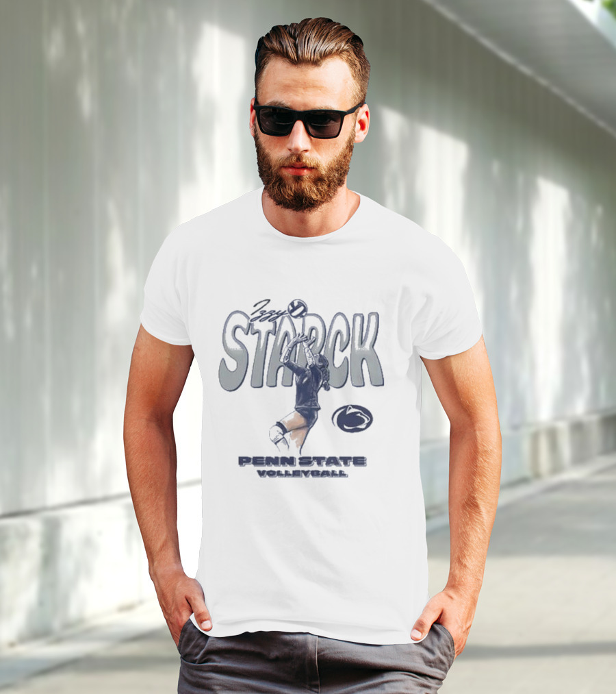 Izzy Starck Volleyball Penn State Player Graphic With University T-Shirt