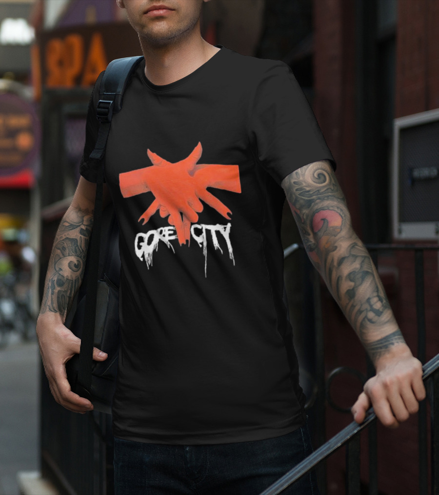 Pentagram Hands Gore City T-Shirt