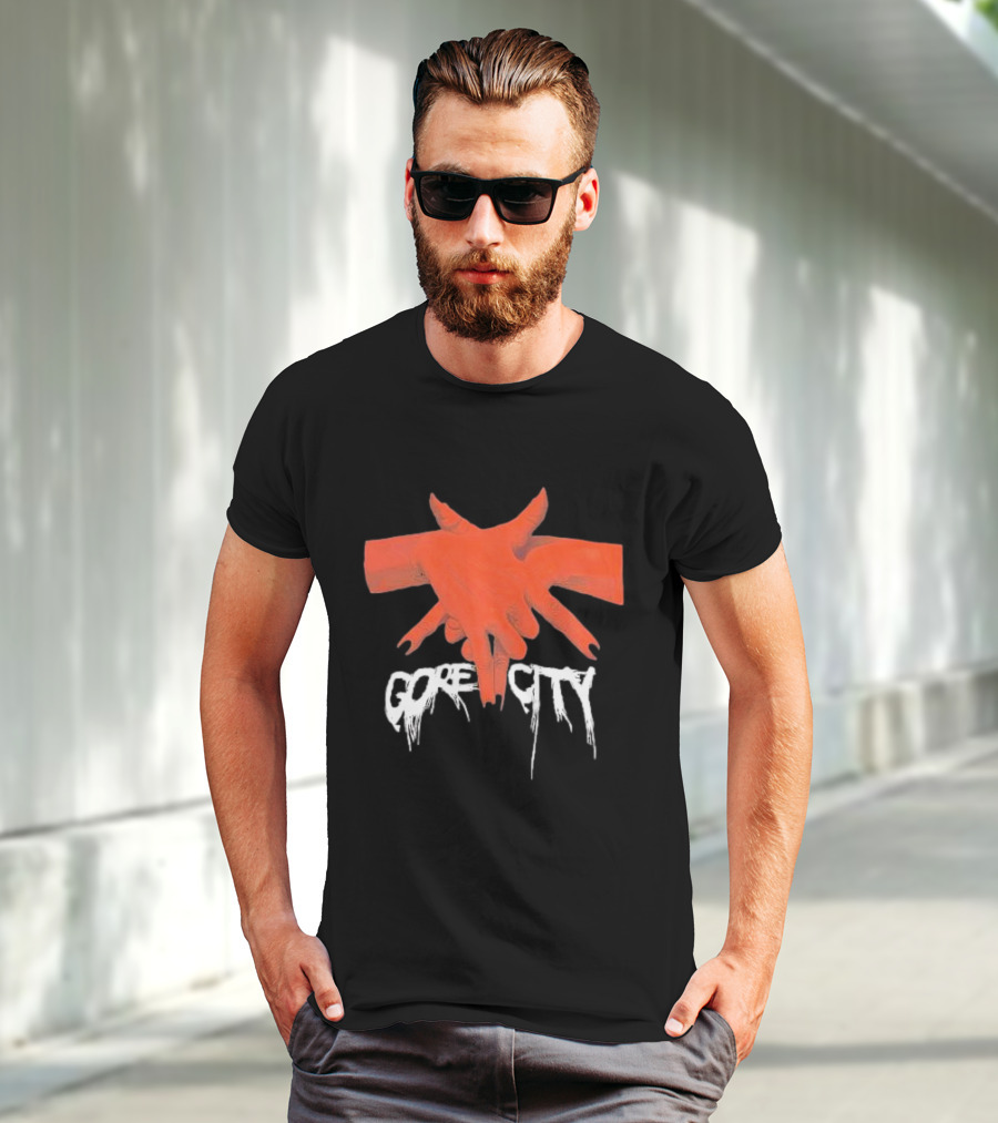Pentagram Hands Gore City T-Shirt